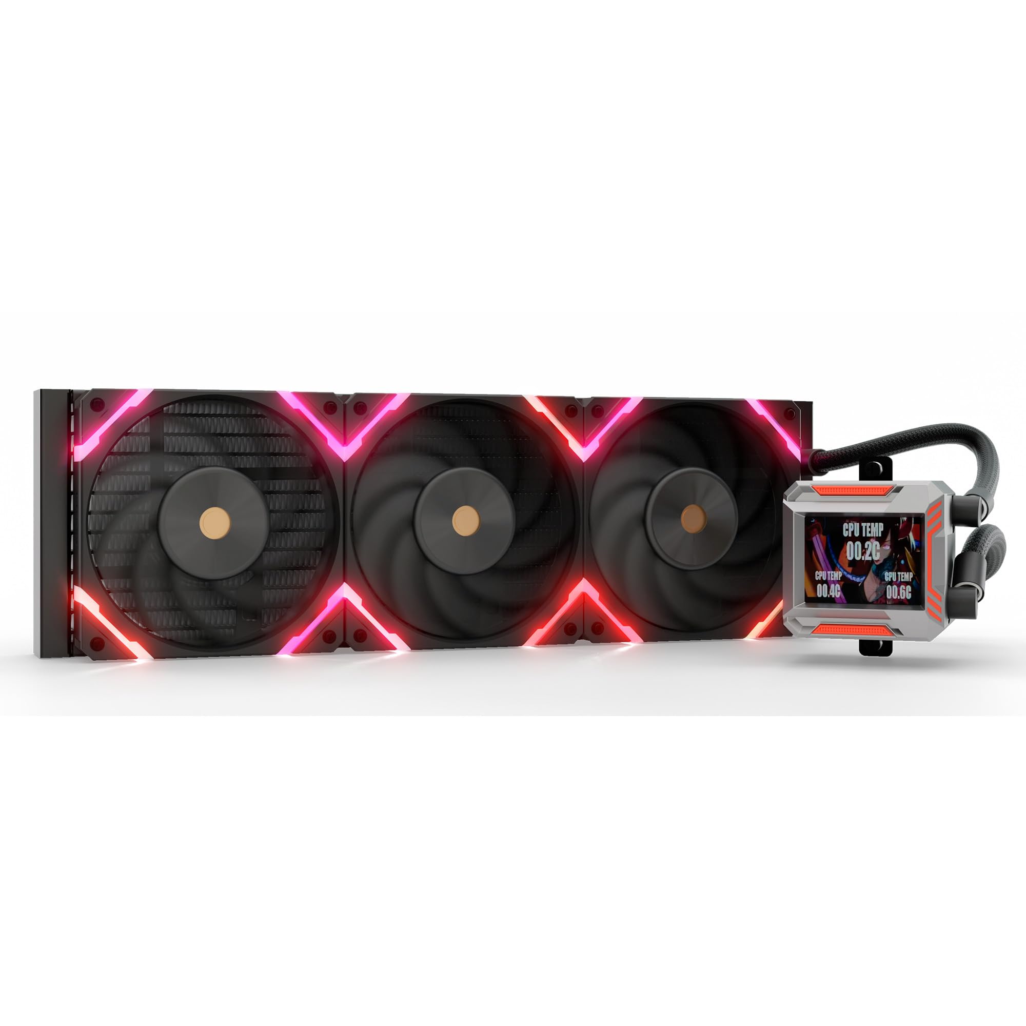 Kit Watercooling Aio Valkyrie Syn Rgb - 360Mm (Noir), Black - View 7