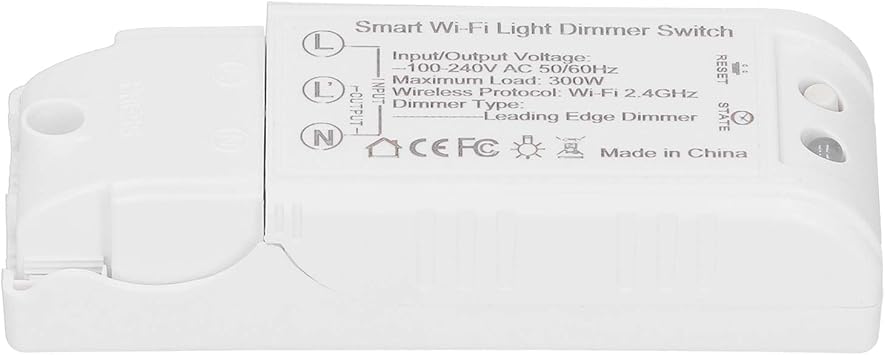 Evonecy Smart Dimmer Schalter WiFi Light Dimmer Schalter feuerfest mit Fernbedienung Smart Voice fr Amazon Alexa Home Elektrische Ausrstung Google Assistant