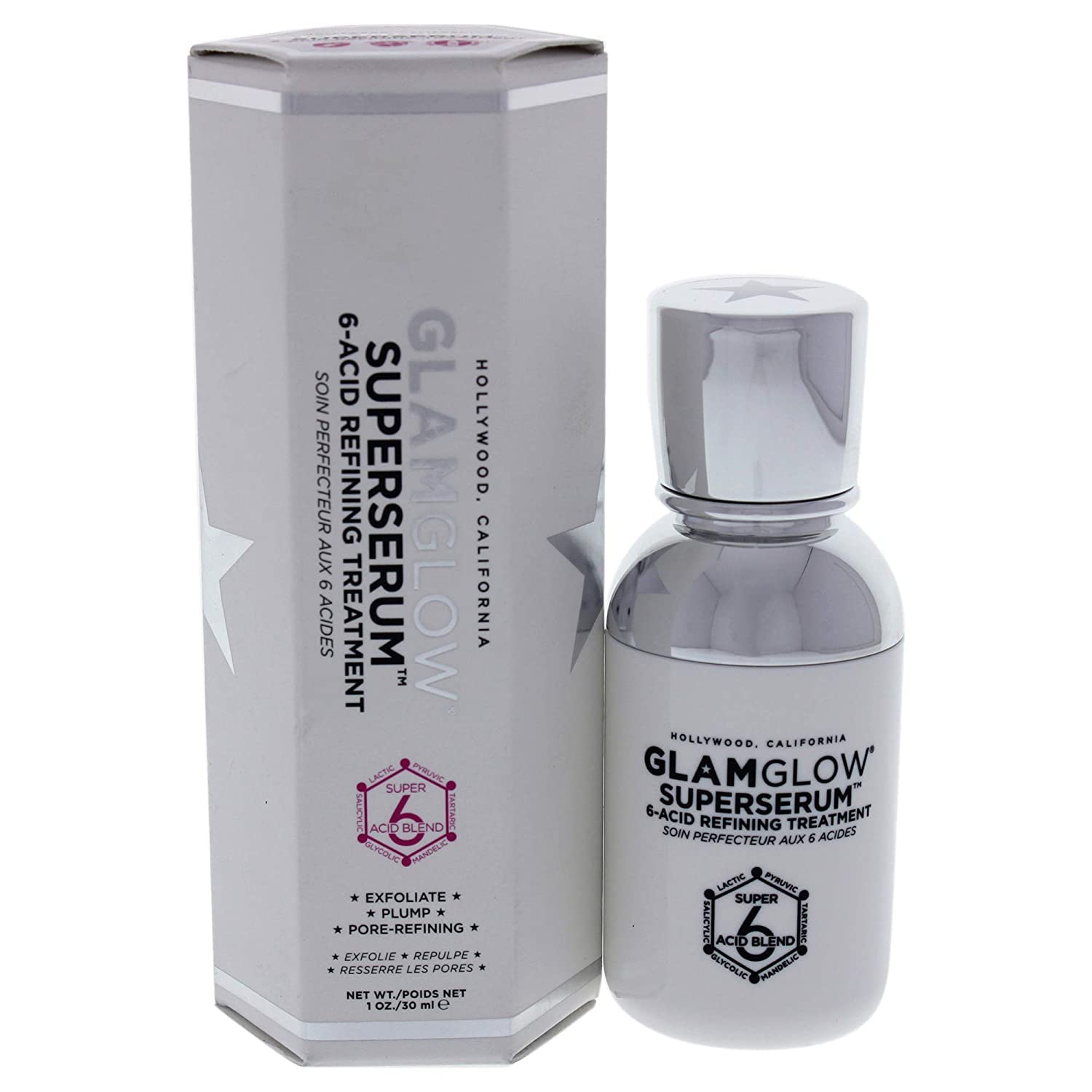 GLAMGLOW Superserum 6-Acid Refining Treatment 30ml, GG063