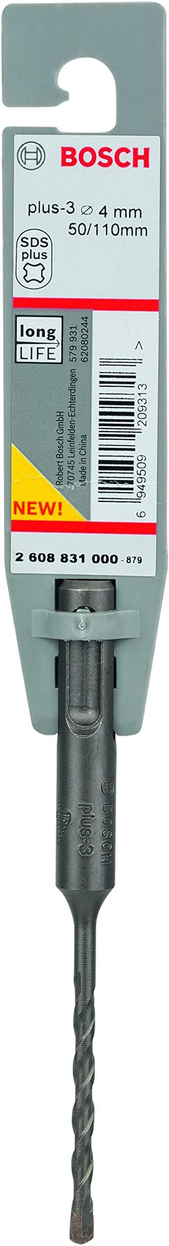 Bosch SDS Plus-3 Hammer Drill Bit 0 V 4 x 50 x 110 mm