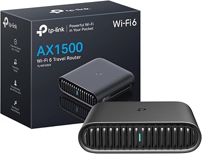 TP-Link TL-WR1502X AX1500 WiFi 6 Travel Router VPN Hotspot USB Type-C Power