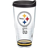 Tervis NFL Pittsburgh Steelers - Arctic Made in USA Double Walled Insulated Tumbler Travel Cup Keeps Drinks Cold & Hot, 24oz, Classic