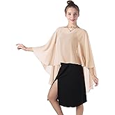 Baoqiya Chiffon Capes Sheer Capelets Long Cape Poncho For Women Plus Size