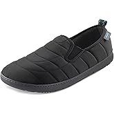 LazyStep Men's Loafer Slippers with Memory Foam and Indoor Outdoor House Shoes