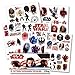 Disney Studios Star Wars The Last Jedi Tattoos - 75 Assorted Temporary Tattoos - Star Wars 8