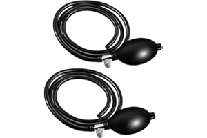 2 Set Blood Pressure Bulb Pump Replacement Rubber Inflation Bulb Adjustable Blood Pressure Pump Blood Pressure Monitor Manual