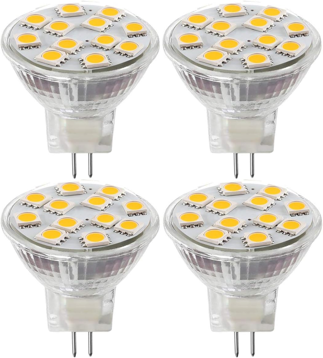 thumbnail image 2 of DiCUNO G4 LED Bulbs 12V - 2W Natural White 4000K JC Bi-Pin Lights - Pack Of 10 2 of 10