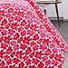 Marimekko Mini Unikko Quilt Set Full/Queen Red