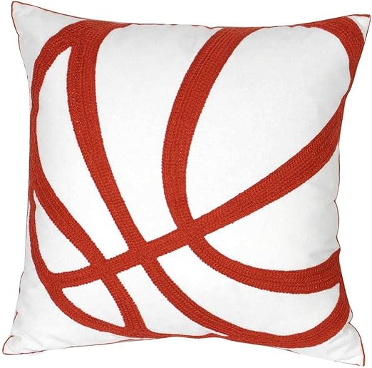 Amazon Com Decopow Embroidered Basketball Throw Pillow Covers