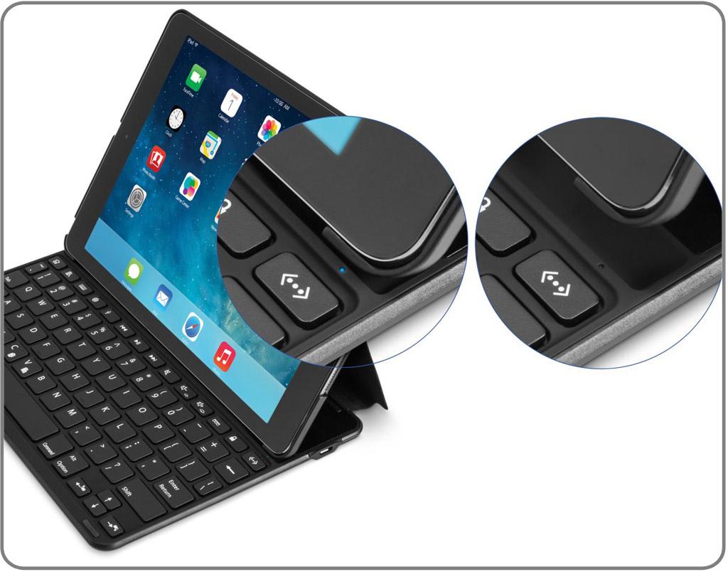 Kensington KeyFolio Thin X2 Bluetooth Keyboard Case for iPad Air