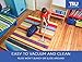 TRU Lite Non Slip Pad - Non-Slip Rug Pad for Hardwood Floors - Non Skid Washable Furniture Pad - Lock Area Rugs, Mats, Carpets, Furniture in Place - Trim to fit Any Size - 8' x 10'