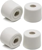 fiXte Medium Wall Floor Mounted Rubber Door Stopper Bump Stop 28mm White Pack
