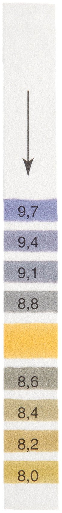 Whatman Indicator Integral Comparison Strip, 8.0 to 9.7 pH (Pack of 200)