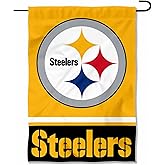 Steelers Gold Double Sided Garden Flag