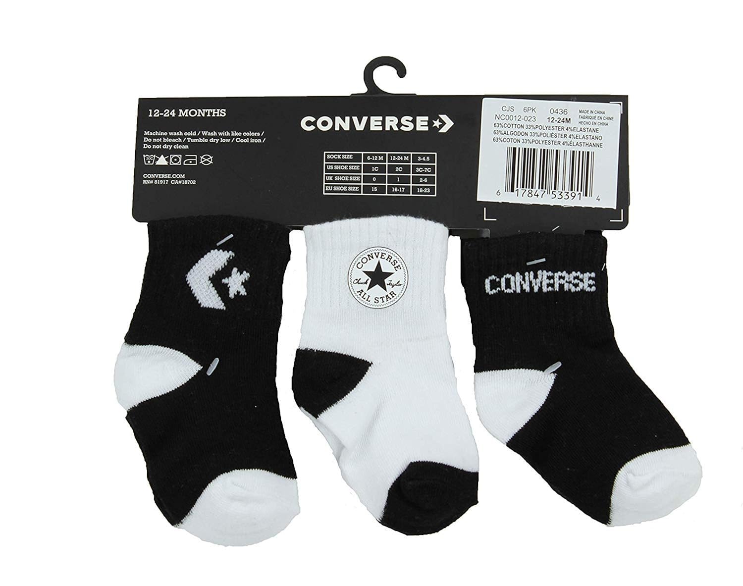 converse infant socks