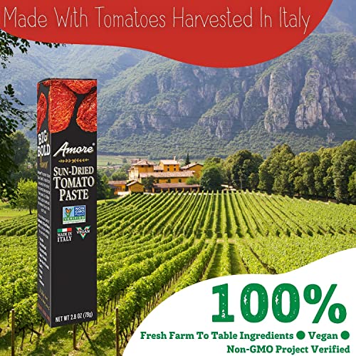 Amore Vegan Sun Dried Tomato Paste In A Tube Non GMO Certified and