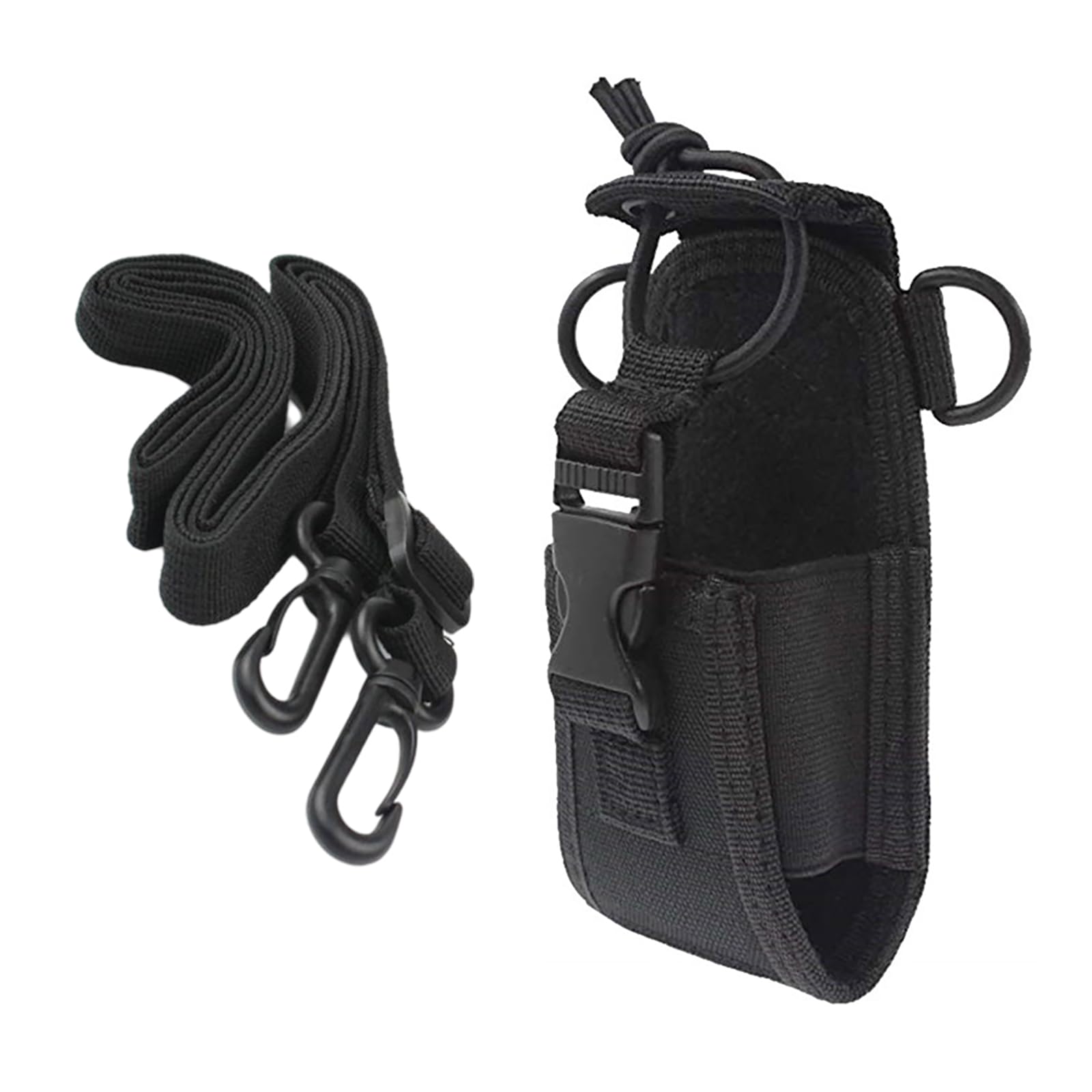 CYSSJF Radio Holder Walkie Talkie Holder Adjustable Shoulder Strap Multi-Function Pouch Case Holder MSC-20C for Kenwood Yaesu Icom Motorola Baofeng UV5R UV82 TYT UV5RA HYT Retevis H777 (1pc)