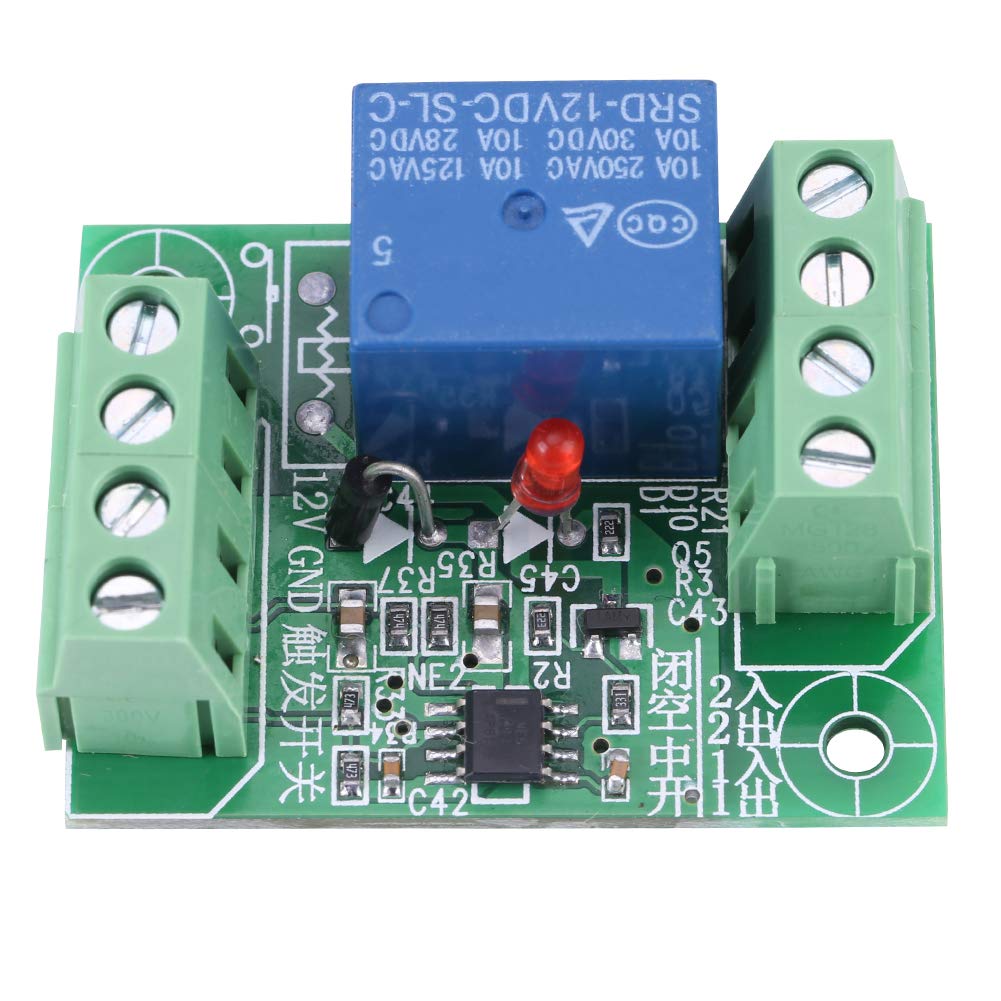 Wincal Relay DC 12V Single Channel Module Bistable Switch Circuit Trigger Switch Relay Control Module