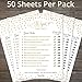 He Said She Said (50 Pack) - Bridal Shower Games - Wedding Shower Games - Wedding Games - Bachelorette Party Games - Gold