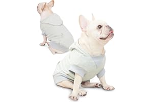 Joyahoo Dog Hoodie, French Bulldog Puppy Dog Clothes, Warm Frenchie Dog Clothes Sweatshirt with Pocket, Cold Weather Dog Hoodies for Small Dogs, French Bulldog Clothes, for Dogs