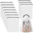 Clear Shoe Bags for Travel 10 PCS, 15.7" x 11.8" Drawstring Travel Shoe Bags for Packing, Waterproof Dustproof Portable Travel Shoe Storage Bag for Men and Women