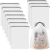 Clear Shoe Bags - 10 PCS, 15.7" x 11.8", Drawstring Travel Shoe Bags for Packing, Waterproof Dustproof Portable Shoe Storage for Men and Women