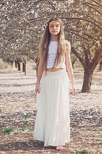 Amazon Com Crochet Lace Flower Girl Dress Junior Bridesmaid