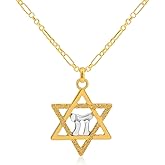 MUNORIAY Star of David Necklace Hebrew Chai Necklace Stainless Steel Jewish Star Pendant Necklace Kabbalah Amulet Jewelry for Women Men Hanukkah Gift | Judaism, Amulet, Hanukkah Gift, Kabbalah, Hebrew