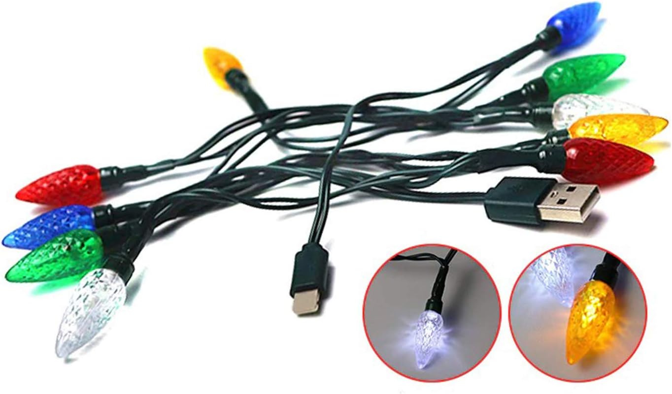 Multicolor LED Christmas Light Phone Charger Amazon.co.uk Camera & Photo
