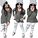 Lonsbo Kids Baby Girls Outfit Clothes Long Sleeve T-shirt Tops+Long Pants