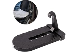Car Multi-Functional Latch Door Step with Glass Breaker Safety Hammer, Foldable Car Door Step Pedal, Heavy Duty Roof Rack Ste