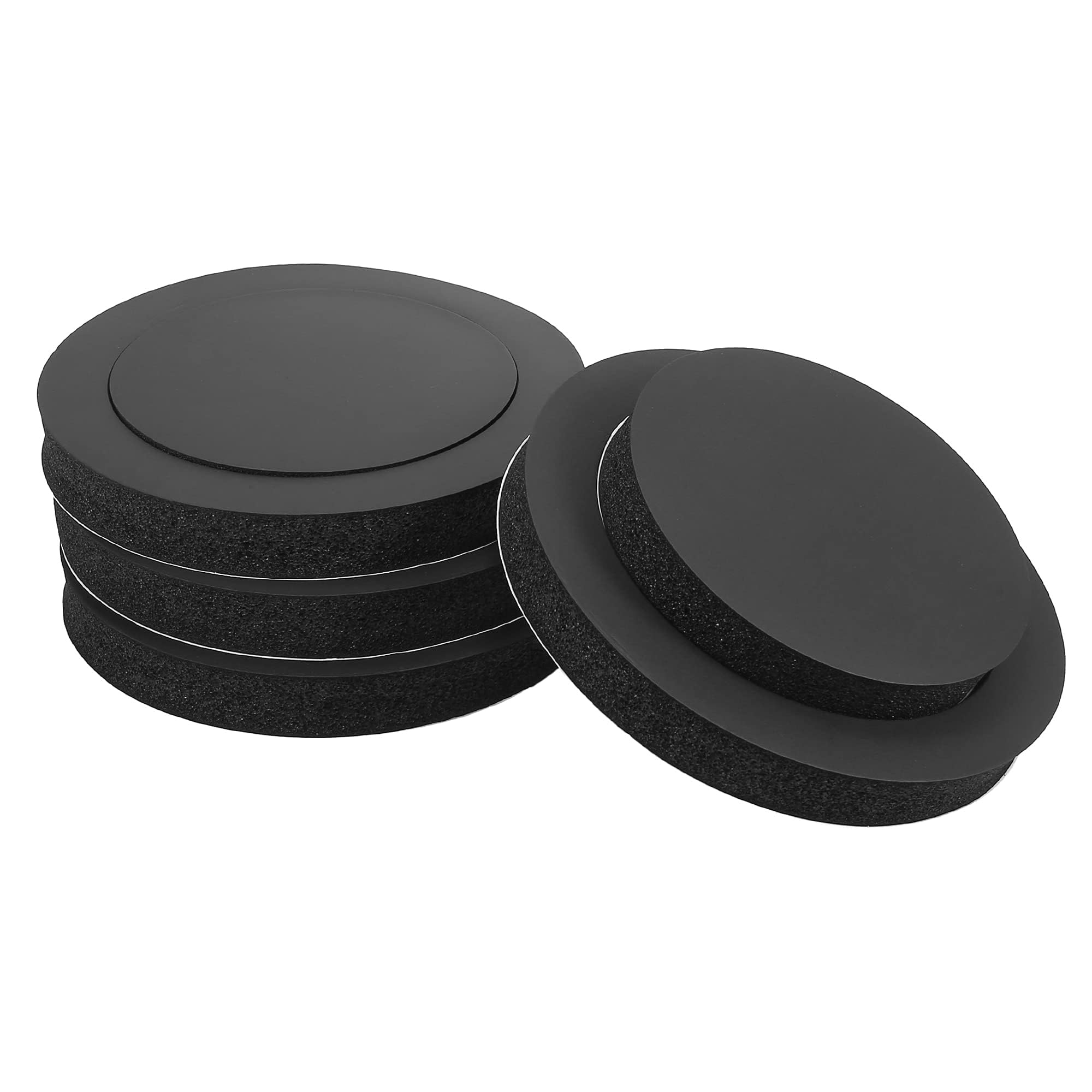 Unifizz Car 4PCS Black Speaker Fast Rings 6 to 6.5 Car Speaker Foam Enhancer Sponge