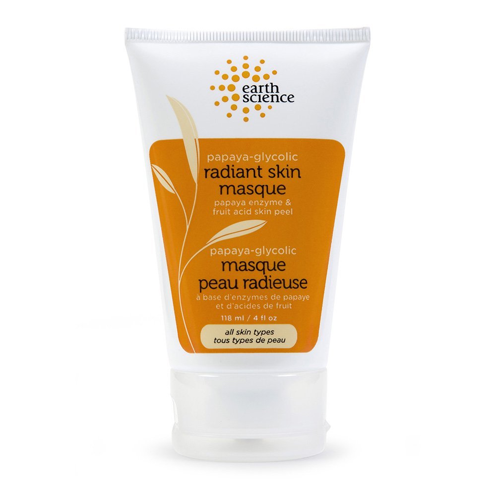 Earth Science Papaya Glycolic Gentle Skin Peel, 4 Ounce Tubes