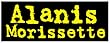 Alanis Morissette - Yellow on Black Logo - Sticker / Decal
