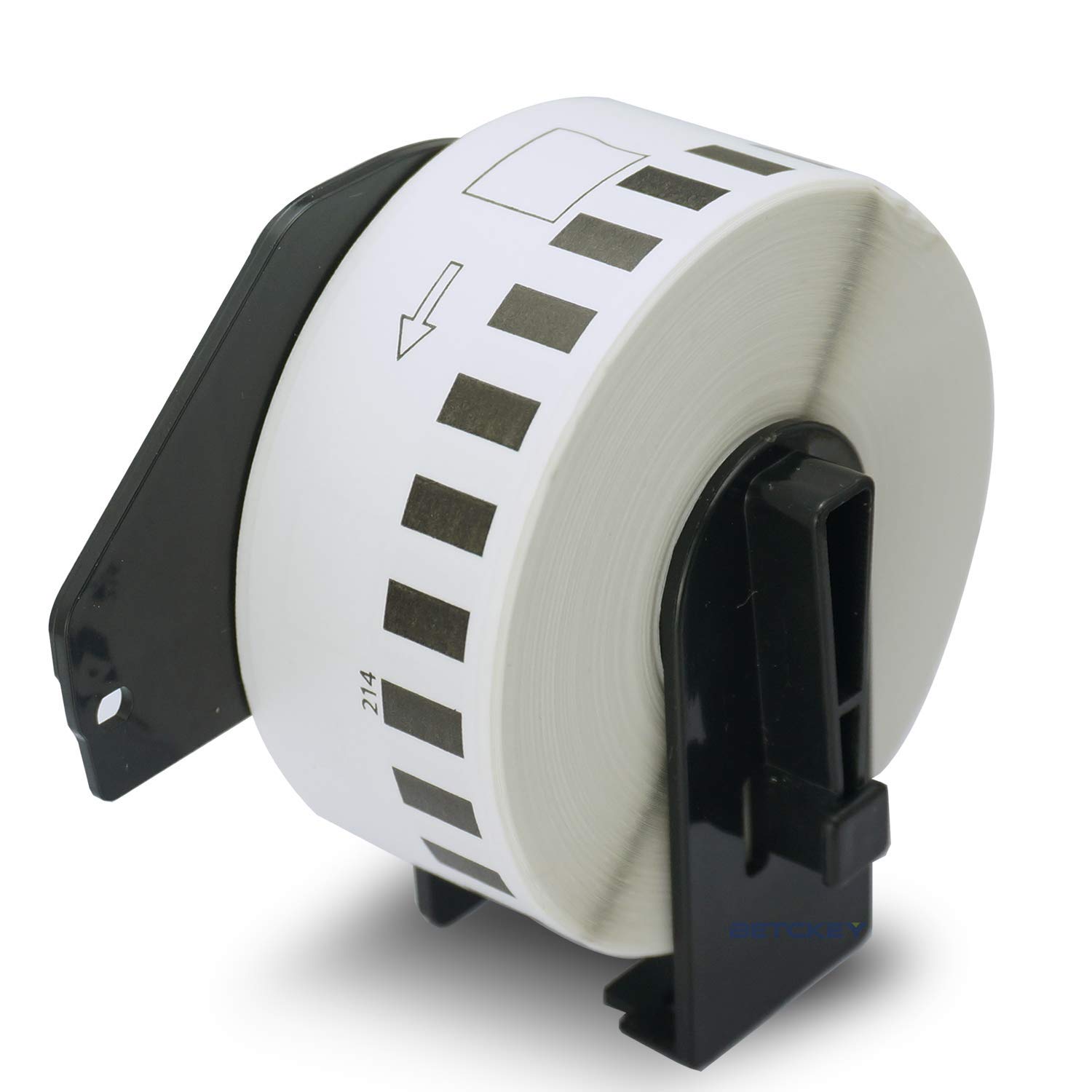 BETCKEY - Removable Labels Compatible with Brother DK-22214, 12mm x 30.48m, 1 Non Permanent Adhesive Continuous Labels Using for QL Label Printers [ 1 Roll ]