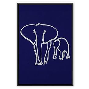 signwin Framed Canvas Wall Art Flowers Pattern Canvas...