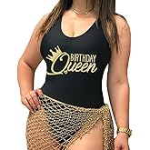 ShiFeiErWFC Bride Squad Bachelorette Pool Party One Piece High Leg Swimsuit