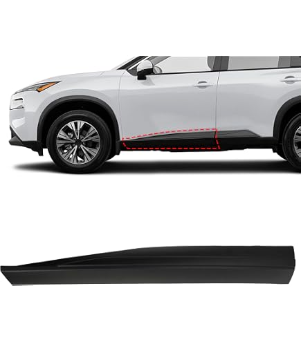 🚘 Rear Driver Side Door Flare Molding Trim For 2021-2023 Nissan Rogue – Black Plastic