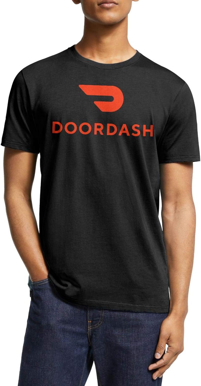 DoorDash Men's Crew TShirts,Men's Gifts,Cotton Adult Tee Novelty