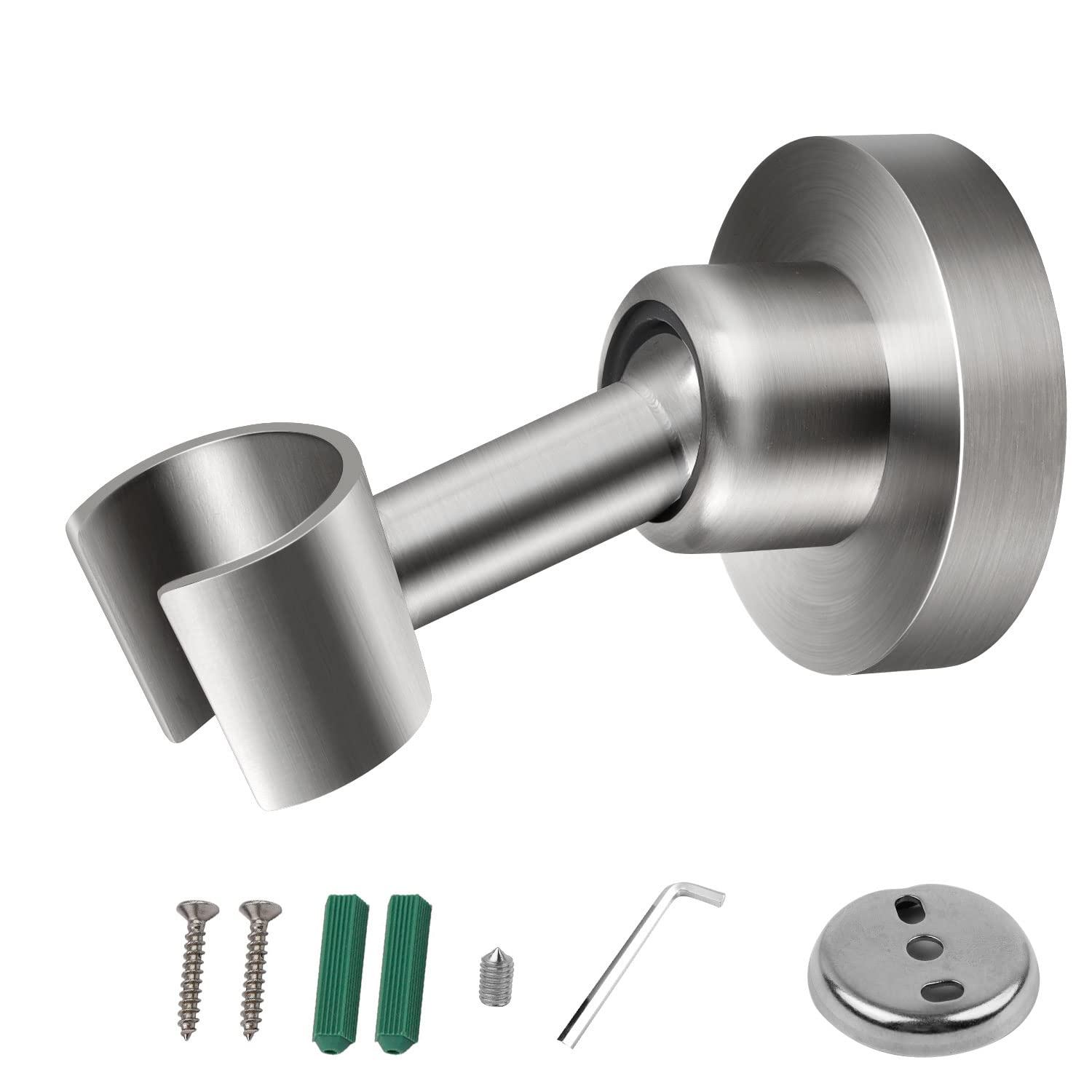 Shower Head Holder, MYLERCT Hand Shower Bracket for Stainless Steel, Adjustable Shower Head Holder, Universal Wall Mount Bracket, Strong Load-Bearing Capacity