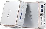 KAMRUI Hyper H2 Mini PC with Intel Core 14450HX (10C/16T, up to 4.8GHz), 32GB RAM 1TB NVMe SSD, Triple 4K, HDMI, DP, USB-C, Ethernet, Mini Desktop Computer for Office, Business, Gaming