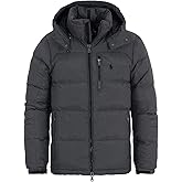 Polo Ralph Lauren Men's El Cap Puffer Down Jacket With Detachable Hood, Grey Heather, Size