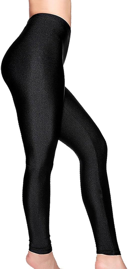 shiny yoga tights