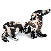 Dalmatian Dog Claw Clips, Animal Small Hair Clips for Women Girls, Acetate Hair Clips, Cute Accessories (Black)