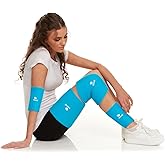 FOMI Hot Cold Gel Ice Compression Sleeve | Premium Flexible Wrap | 360 Degree Solid Gel Cooling Pack for Knee, Shin, Ankle, F