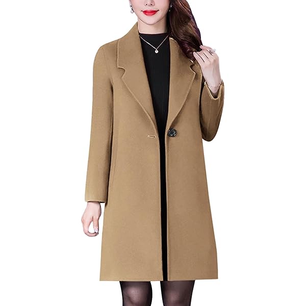 Amazon.com: Aprsfn Women's Winter Wool Coats Warm Double-breasted
