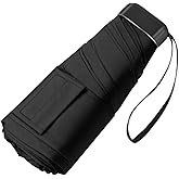 ECOBRELLA Mini Umbrella for Travel - Waterproof Portable Folding Umbrella Flat Compact Lightweight Small Umbrellas for Pocket Purse