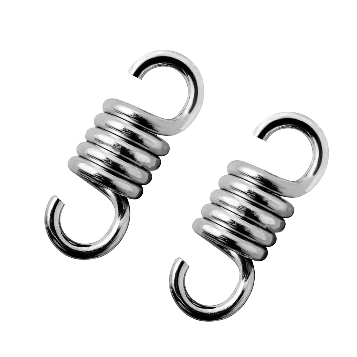 DOMI PRO Hammock Spring 2pcs, Heavy duty Spring Stainless Steel Extension Spring Hook for Garden Swing Hammock Hanging Chair, Punch Bag，Hanging Hammock Chairs and Porch Swings