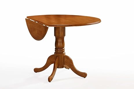 International Concepts T0442DP 42inch Round Dual Drop Leaf Ped Table O