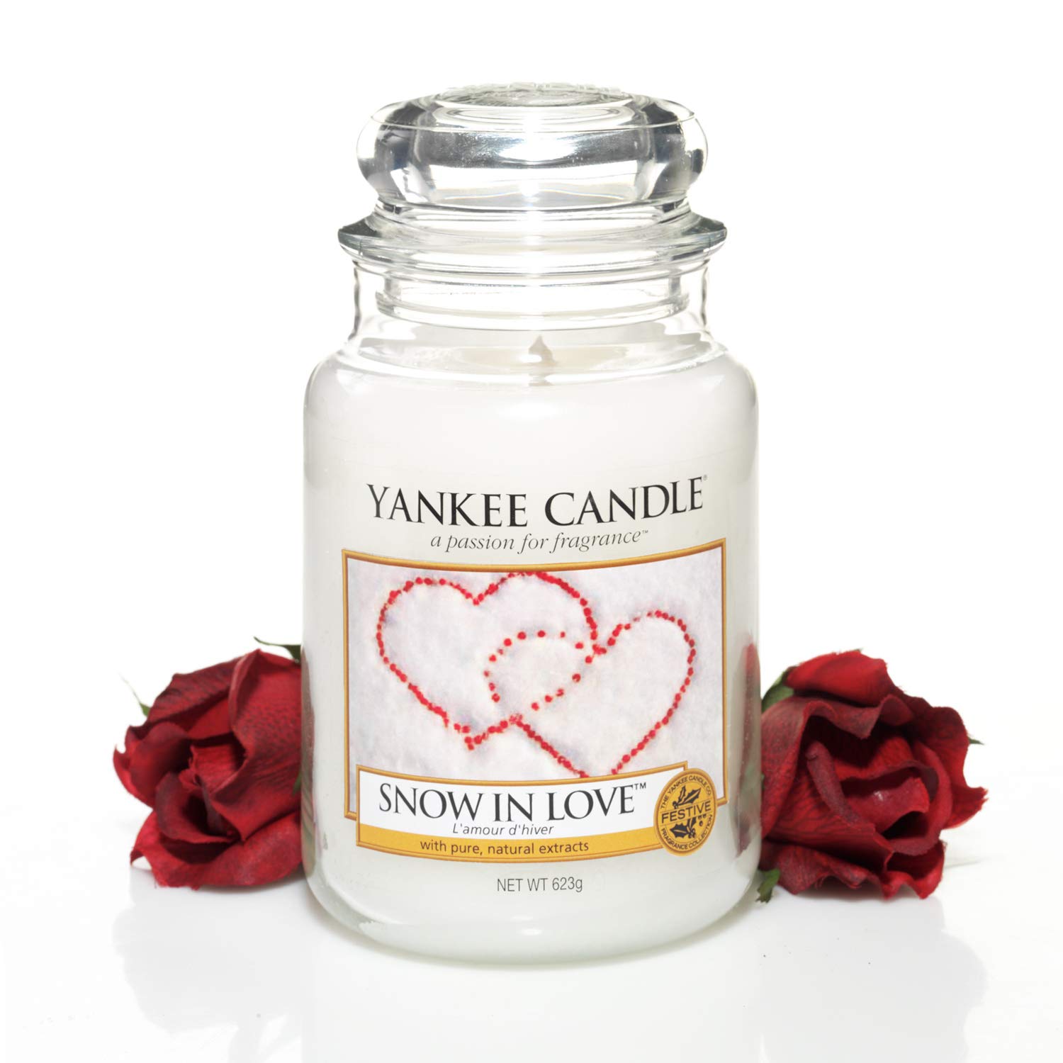 Yankee Candle Scented Candle | Snow In Love Large Jar Candle | Long Burning Candles: up to 150 Hours
